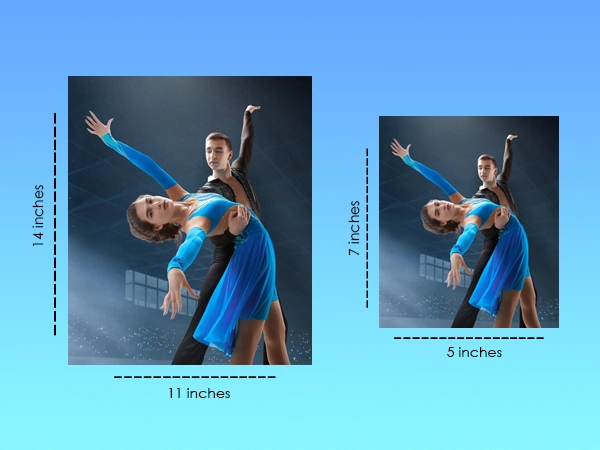 11x14 vs 5x7 Photo Size