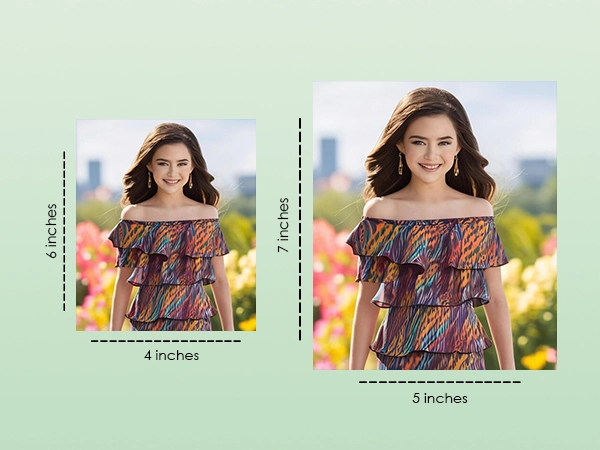 4x6 vs 5x7 Photo Size
