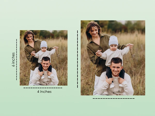 What is the size of a 4×6 photo