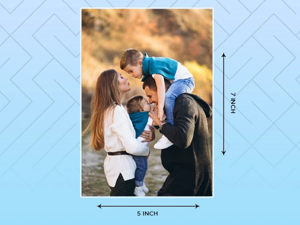 What is the size of a 5×7 photo