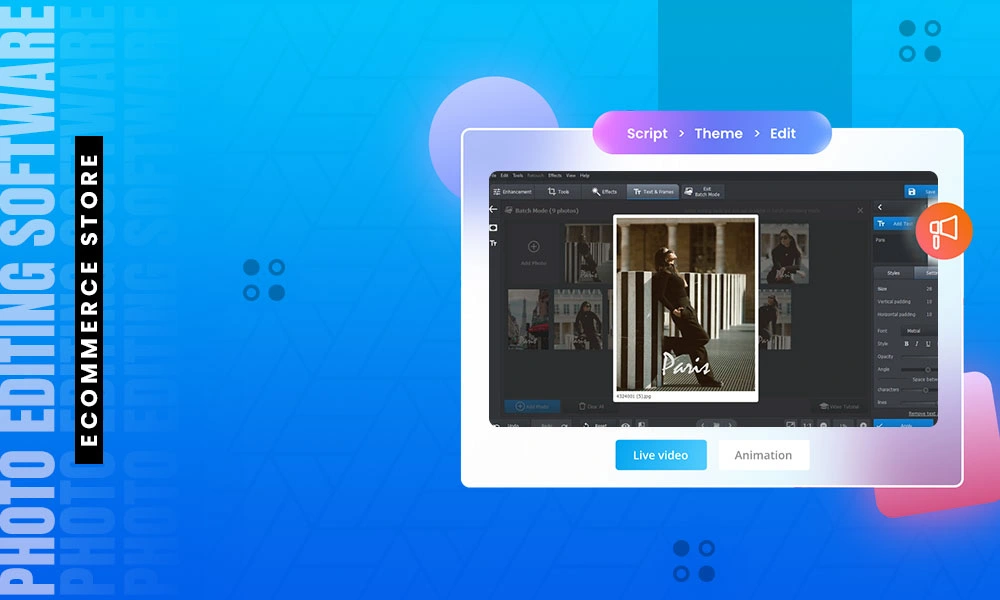 photo editing software ecommerce store