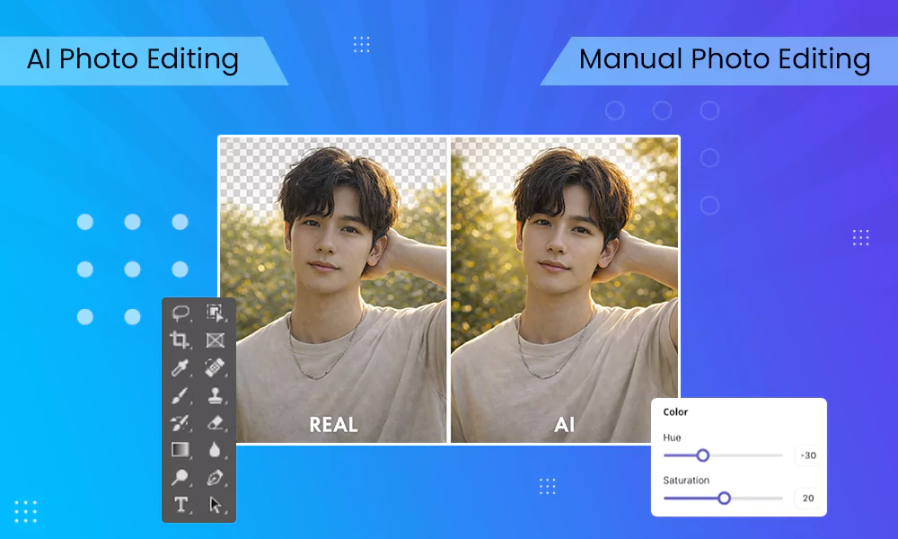 AI vs Manual Photo Editing