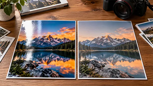 glossy vs matte photo